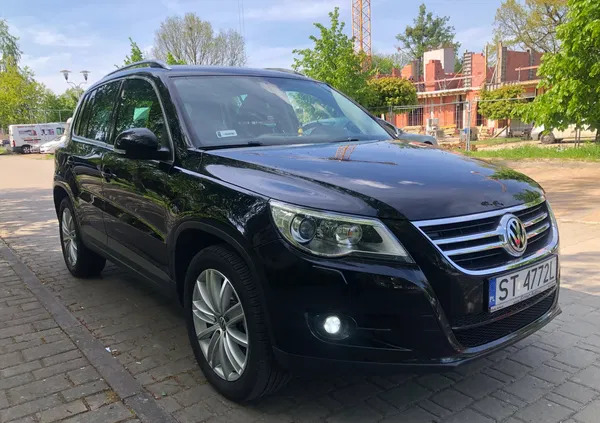 śląskie Volkswagen Tiguan cena 39999 przebieg: 215193, rok produkcji 2009 z Tychy